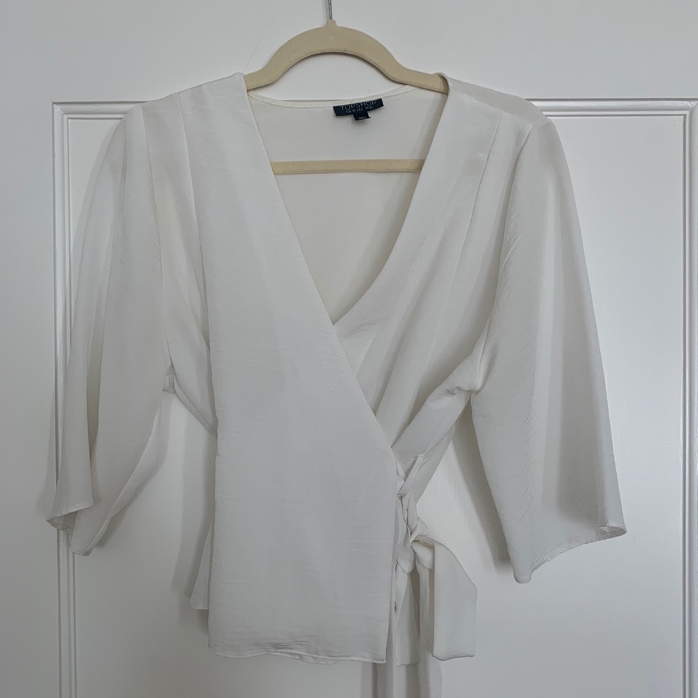 ZARA Side Tie Blouse